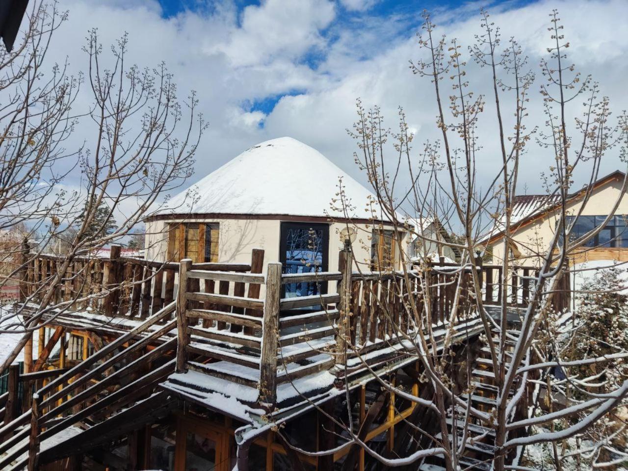 Happy Nomads Yurts & Hostel คาราโคล ภายนอก รูปภาพ